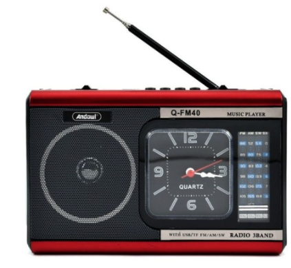 Radio MP3 portabil Q FM40 ceas USB 